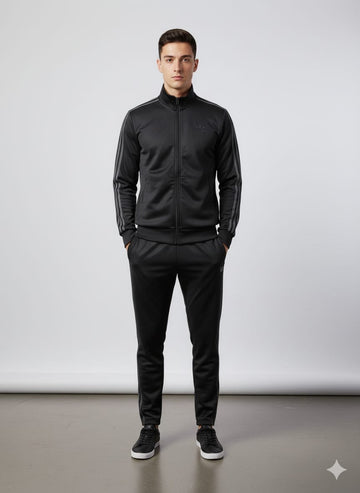 Addidas Catonic Feleece Tracksuit with Collar