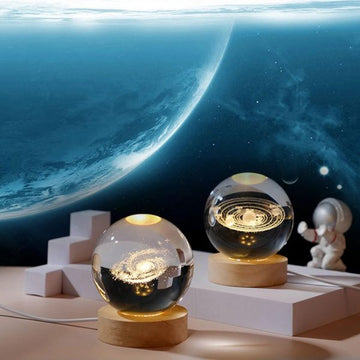 Crystal Ball Night Light Glowing Planet