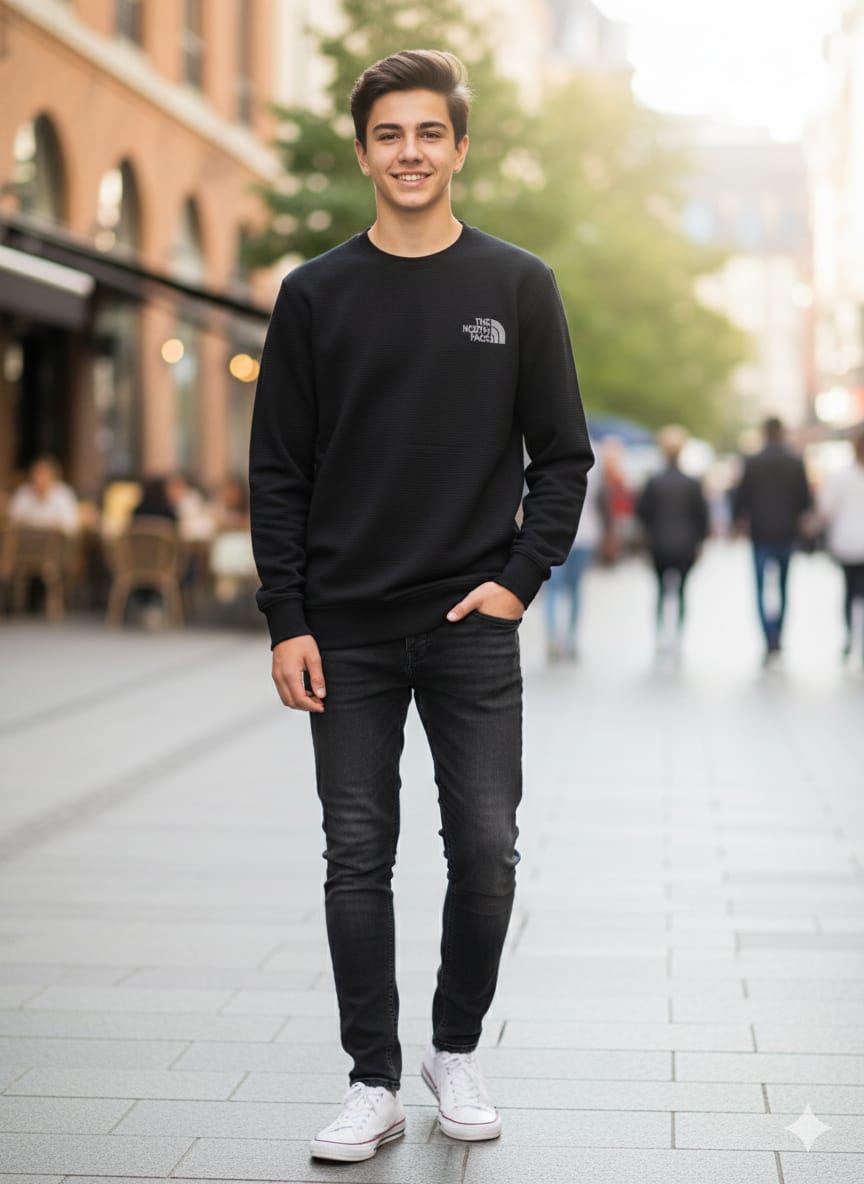 The North Face Round Neck Fleece T Shirt